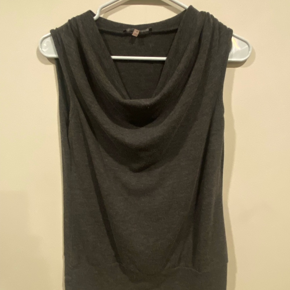 Cable & Gauge Charcoal Cowl Neck Sweater